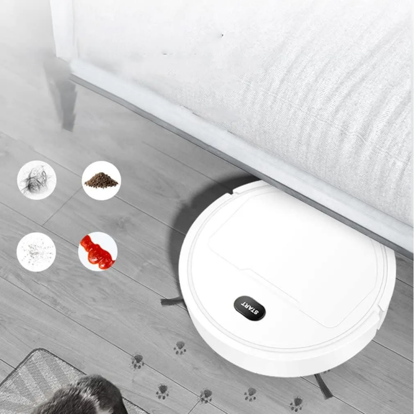 CleanBot | Aspiradora Robot 3 en 1 Inteligente